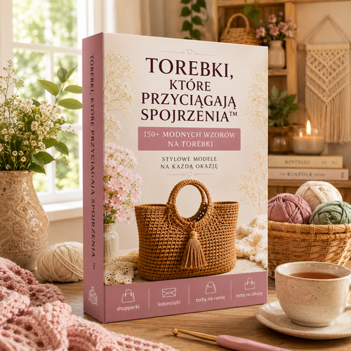 150+ Wzorów Torebek na Szydełku™