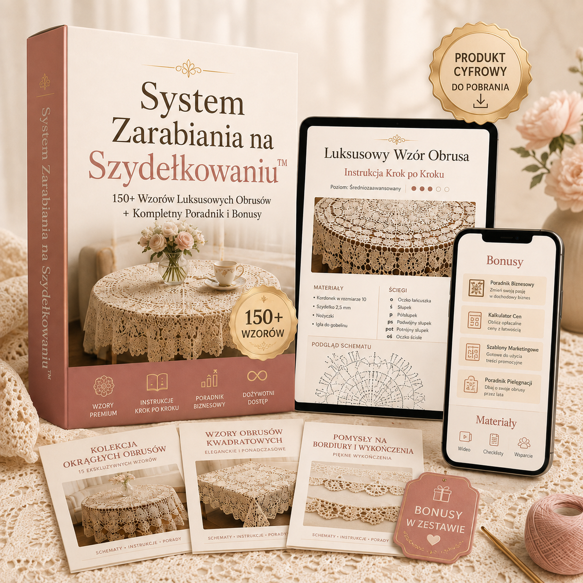 Biblia Dziergania™ – Kompletny Pakiet 2000+ Wzorów + 7 Bonusów